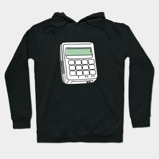 Line art of a Pager Hoodie